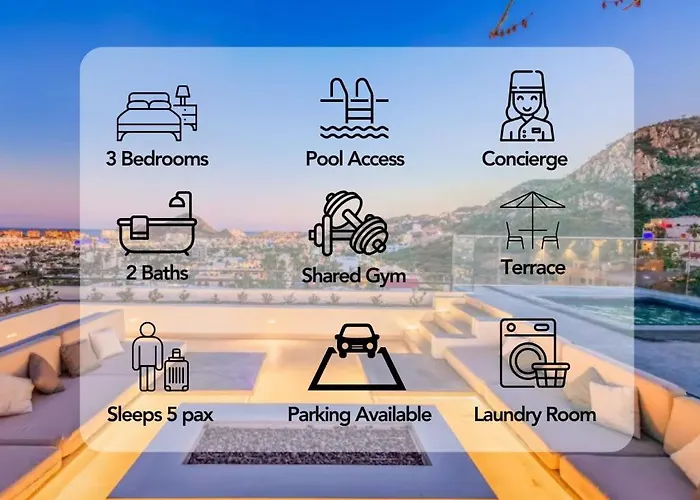 Cabo Penthouse Rooftop Pool Walk To Marina Cabo San Lucas